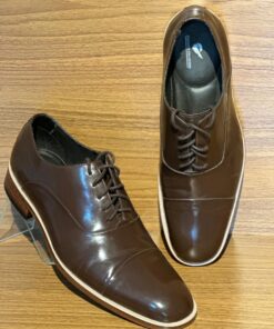 Sapato Social Couro Legítimo Mouro Envernizado com Biqueira