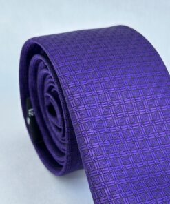 Alternative view of Gravata Slim Roxa Trabalhada