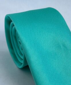 Alternative view of Gravata Slim Verde Água Trabalhada