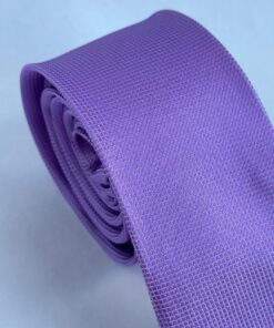 Alternative view of Gravata Slim Lilás Trabalhada