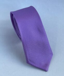 Gravata Slim Lilás Trabalhada