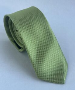 Gravata Slim Verde Fresco Trabalhada