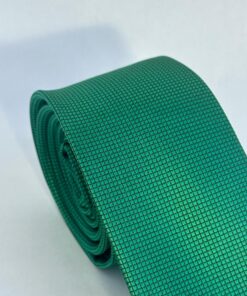 Alternative view of Gravata Slim Verde Bandeira Trabalhada