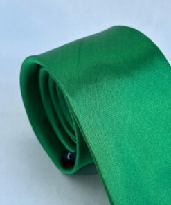 Alternative view of Gravata Slim Verde Brilhosa