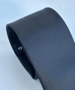 Alternative view of Gravata Slim Preta Lisa Trabalhada