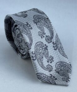 Gravata Slim Premium Cinza