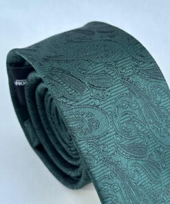 Alternative view of Gravata Slim Premium Verde Escura