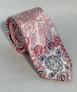 Gravata Slim Premium Rose Detalhada