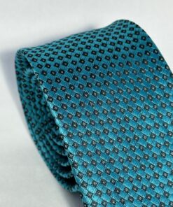 Alternative view of Gravata Slim Premium Azul Tiffany