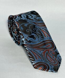 Gravata Slim Premium Cobre Cachemir