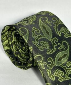 Alternative view of Gravata Slim Premium Verde Cachemir