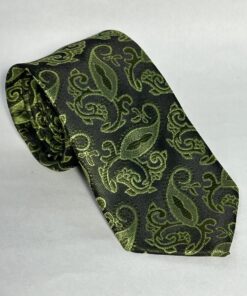 Gravata Slim Premium Verde Cachemir