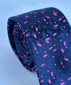 Alternative view of Gravata Slim Premium Azul Marinho Floral