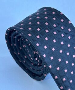 Alternative view of Gravata Slim Premium Preta e Rose