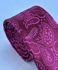 Alternative view of Gravata Slim Premium Cereja Castor