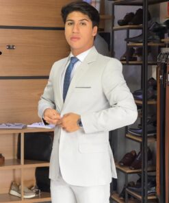 Costume Microfibra Gabardine Branco Ice