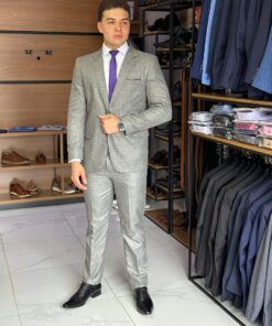 Alternative view of Costume Microfibra Premium Cinza Risk