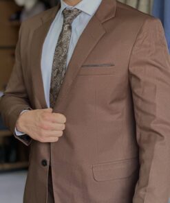 Costume Microfibra Gabardine Marrom