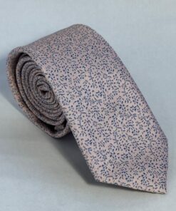 Gravata Slim Premium de Luxo Rose Floral