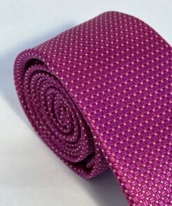 Alternative view of Gravata Slim premium de Luxo Cereja Pontilhada