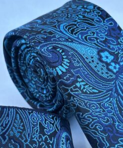 Alternative view of Gravata Slim Premium de Luxo Azul Castor