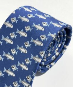 Alternative view of Gravata Semi Slim Azul Royal