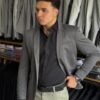Blazer Grafite Masculino de Malha