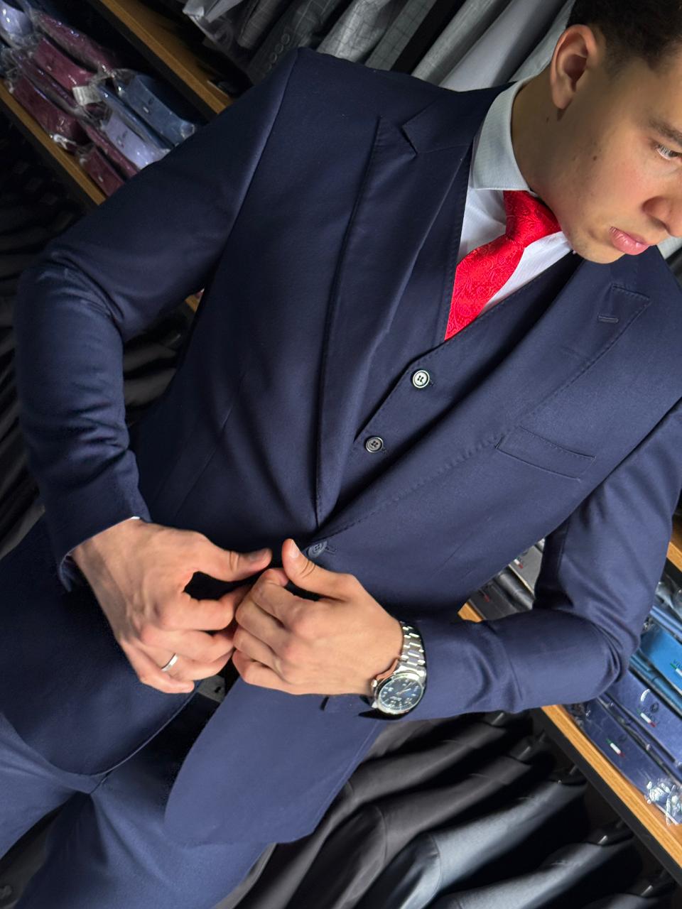 Terno Poliviscose Premium Azul Marinho - Imagem 2