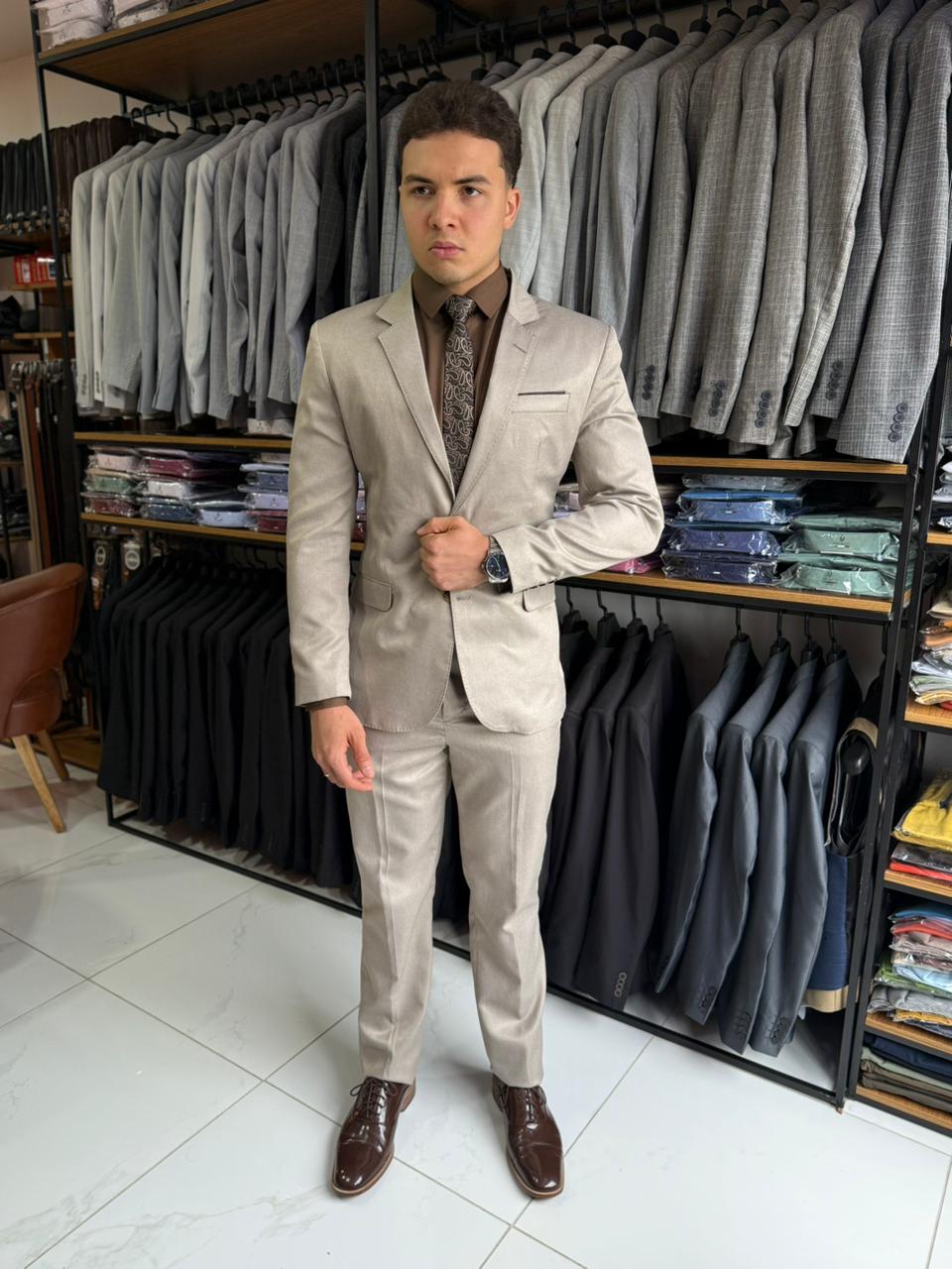 Costume Fio Indiano Kaki - Imagem 5